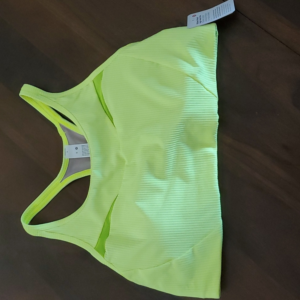 NWT Lululemon Ribbed Mesh High-Neck Bra